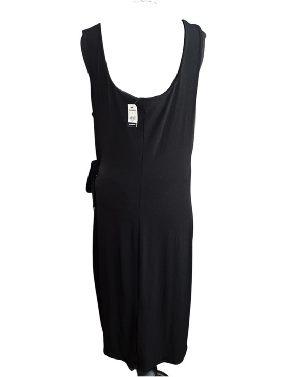Express Black Sleeveless Midi Dress w/Side Knot Detail, P:20.5-25”, L:47” RT $78 - Picture 6 of 7